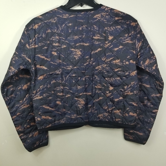 HUDSON LOS ANGELES Reversible Black/Brown Quilted Barn Jacket - Picture 8 of 12